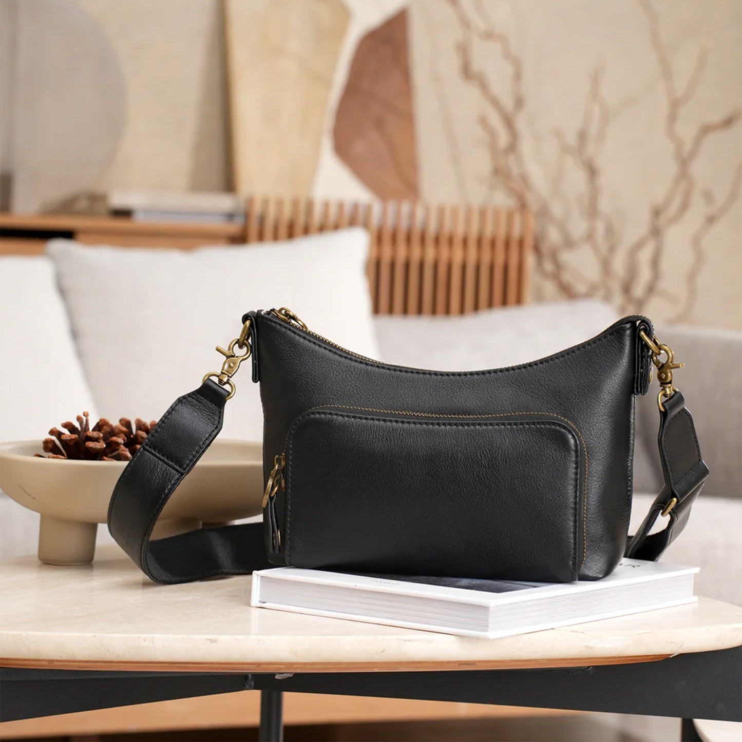 Avery Leather Crossbody Bag
