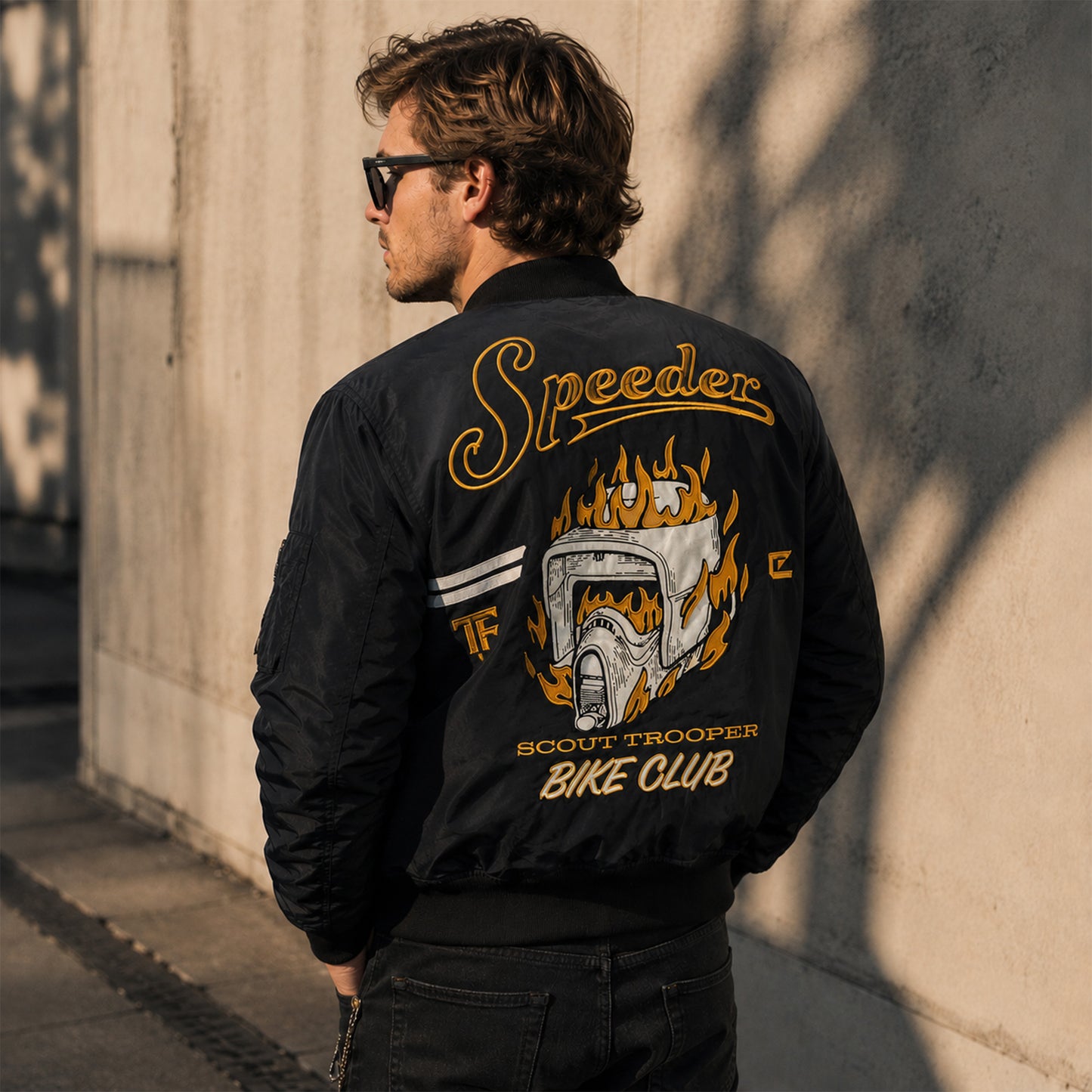 Star Wars Speeder Bike Club Bomber Jacket