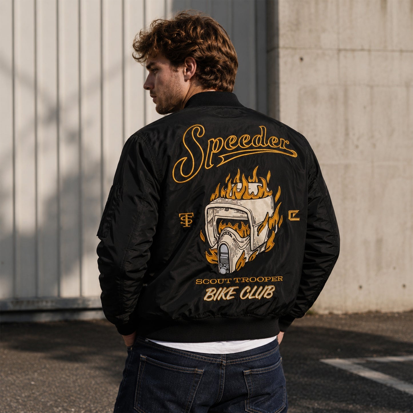 Star Wars Speeder Bike Club Bomber Jacket