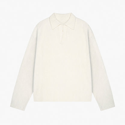 Beckett Oversized Cotton V-Neck Sweater