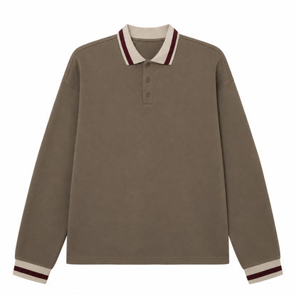 Rowan Oversized Long-Sleeve Polo