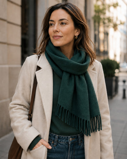 Green Wrapture Cashmere Scarf