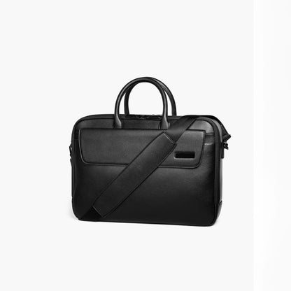 Emerson Double-Zip Leather Briefcase