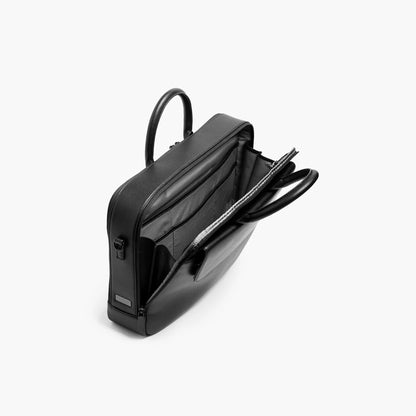 Emerson Double-Zip Leather Briefcase