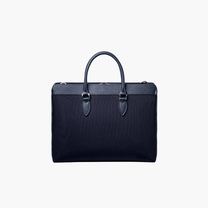 Marne Apex Leather-Trimmed Slim Briefcase