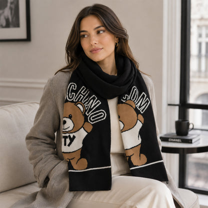 Moschino Teddy Bear Scarf
