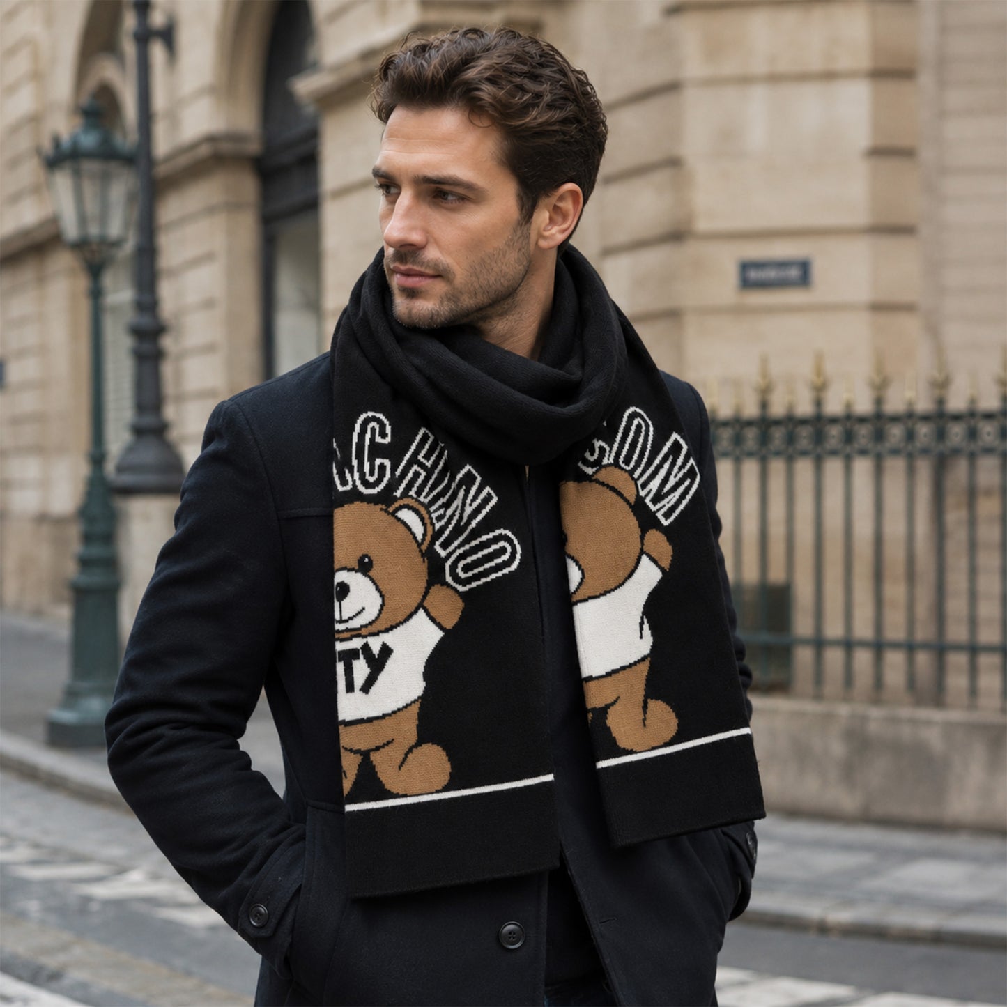 Moschino Teddy Bear Scarf
