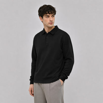Rowan Oversized Long-Sleeve Polo