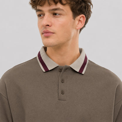 Rowan Oversized Long-Sleeve Polo