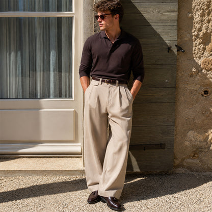 Torren Pleated Loose-Fit Pants