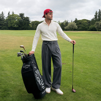 Torren Pleated Loose-Fit Pants