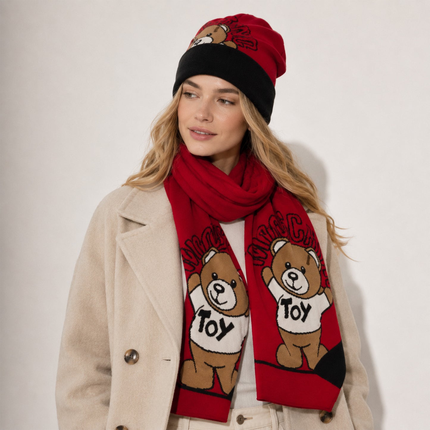 Moschino Teddy Bear Scarf