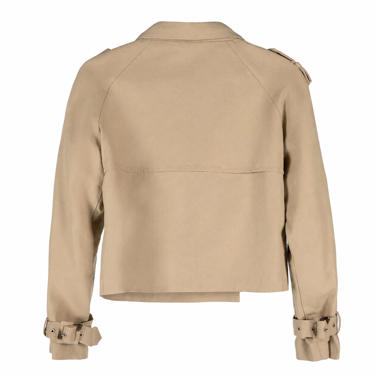 ENVIE Cropped Vegan Trench Jacket